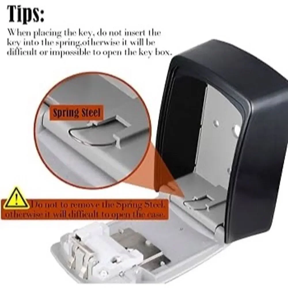 V·RESOURCING Extra Large Key Safe Wall Mounted Outdoor Lock Box